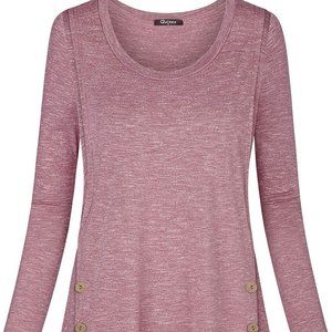 New Quinee Maternity Nursing Pink Top Large